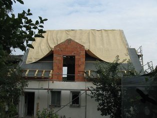 Eingang zur oberen Wohnung.