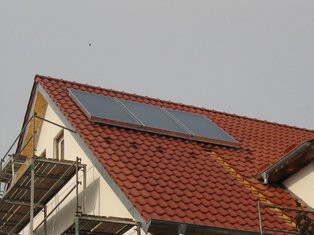 Solar für das Brauchwasser.