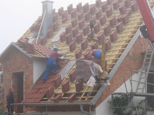 Die Dachpfannensind da.